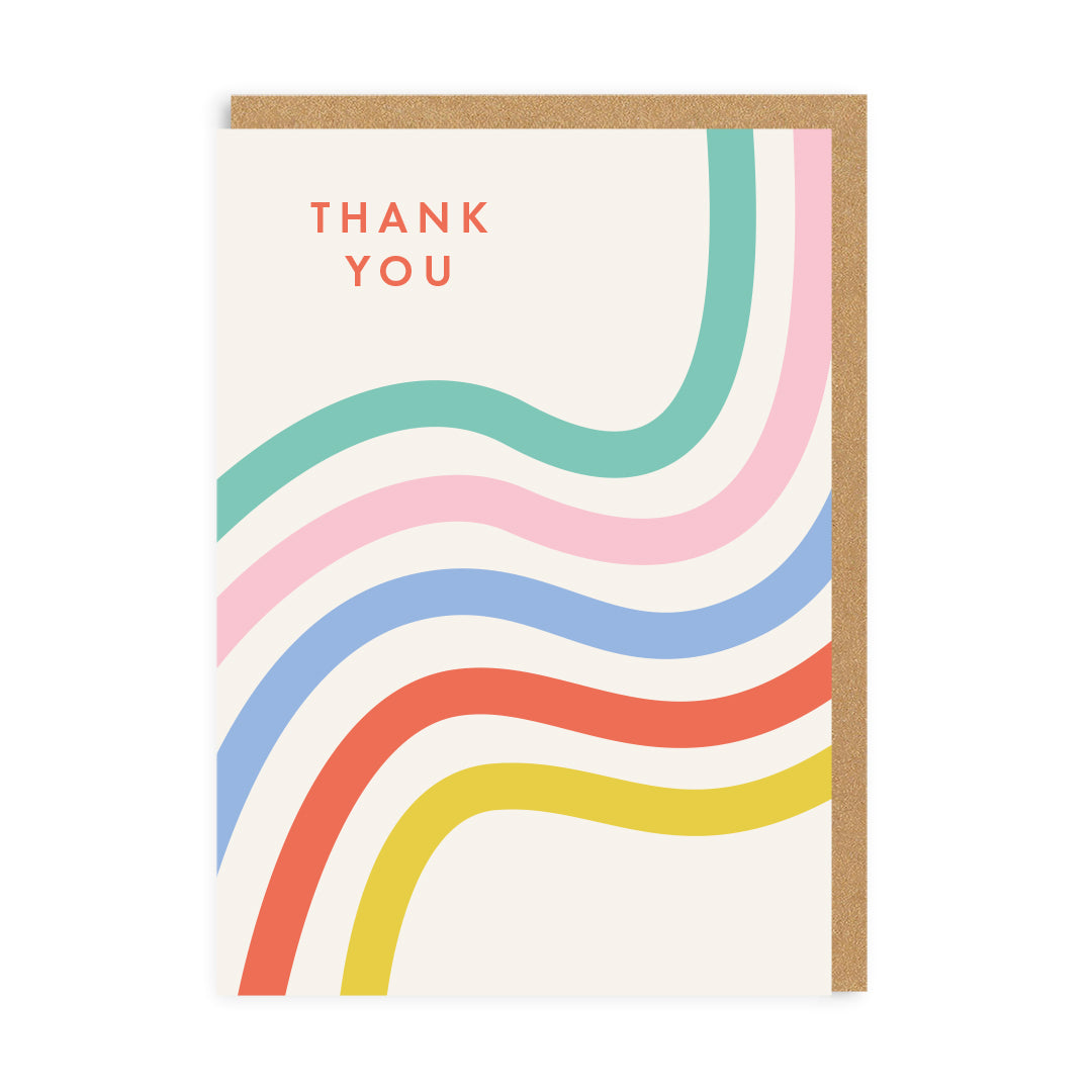 Thank You Stripes Greeting Card