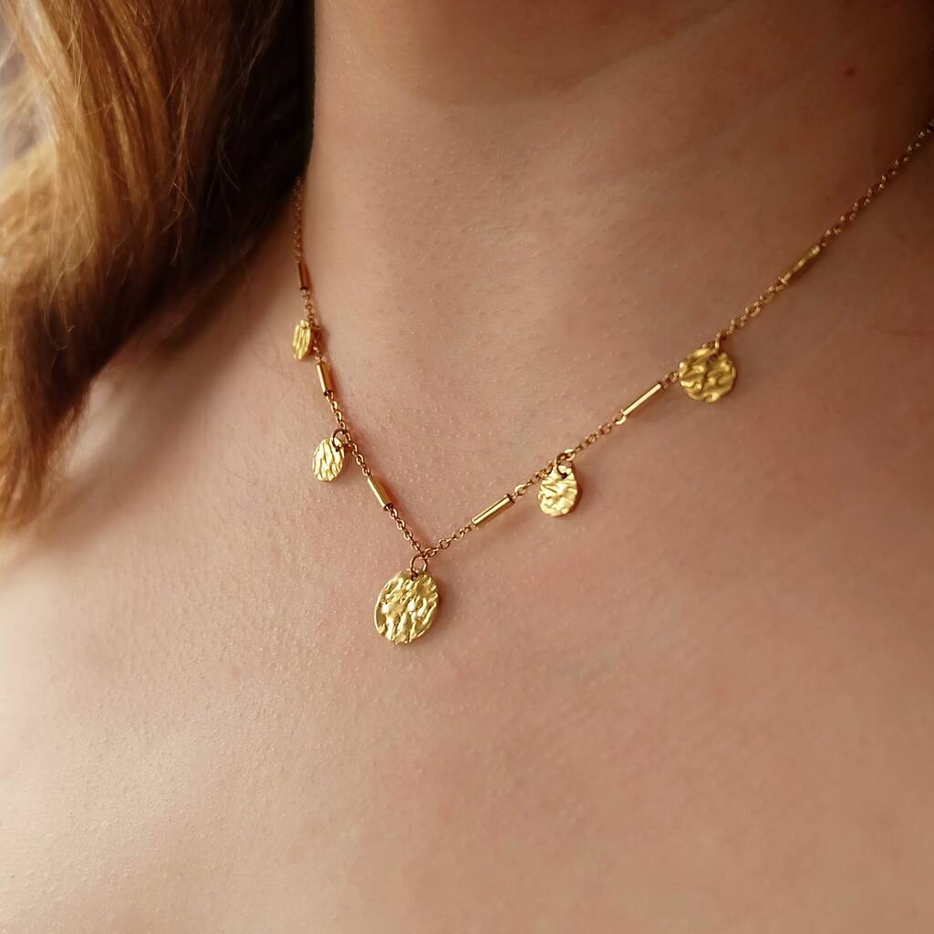 Dainty Boho Coin Necklace