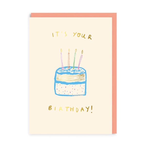 Birthday Cake Greeting Card