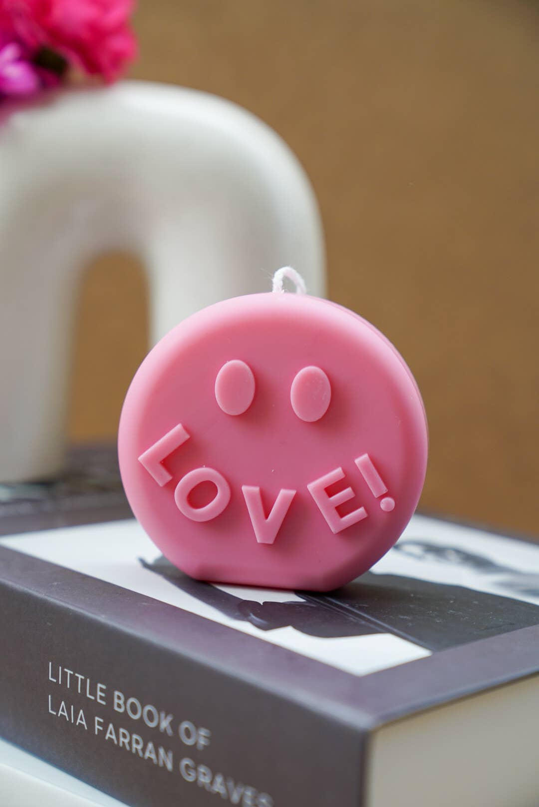 Smiley Love Candle